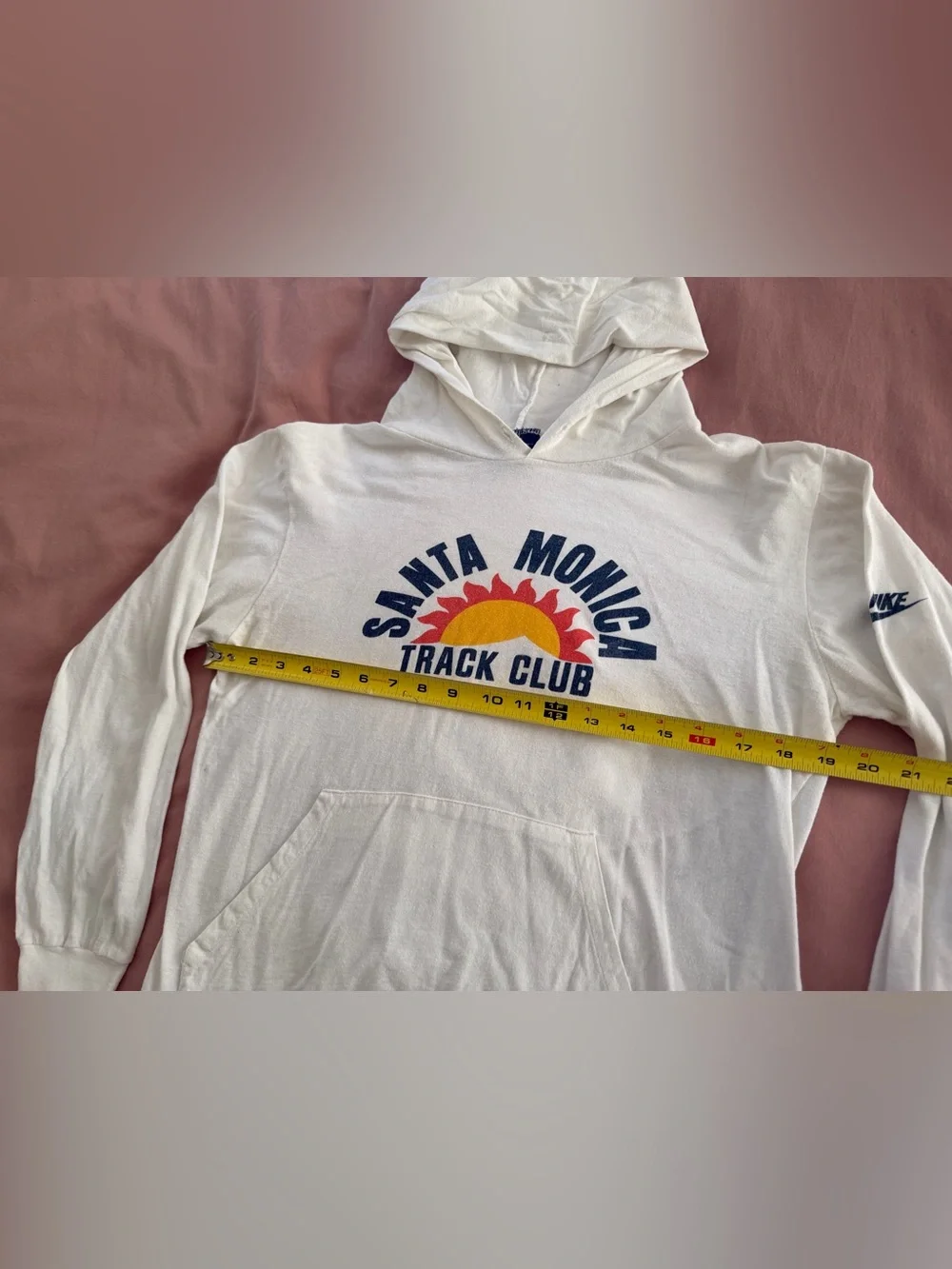 Vintage Men’s Nike Santa Monica Track Club White Hoodie